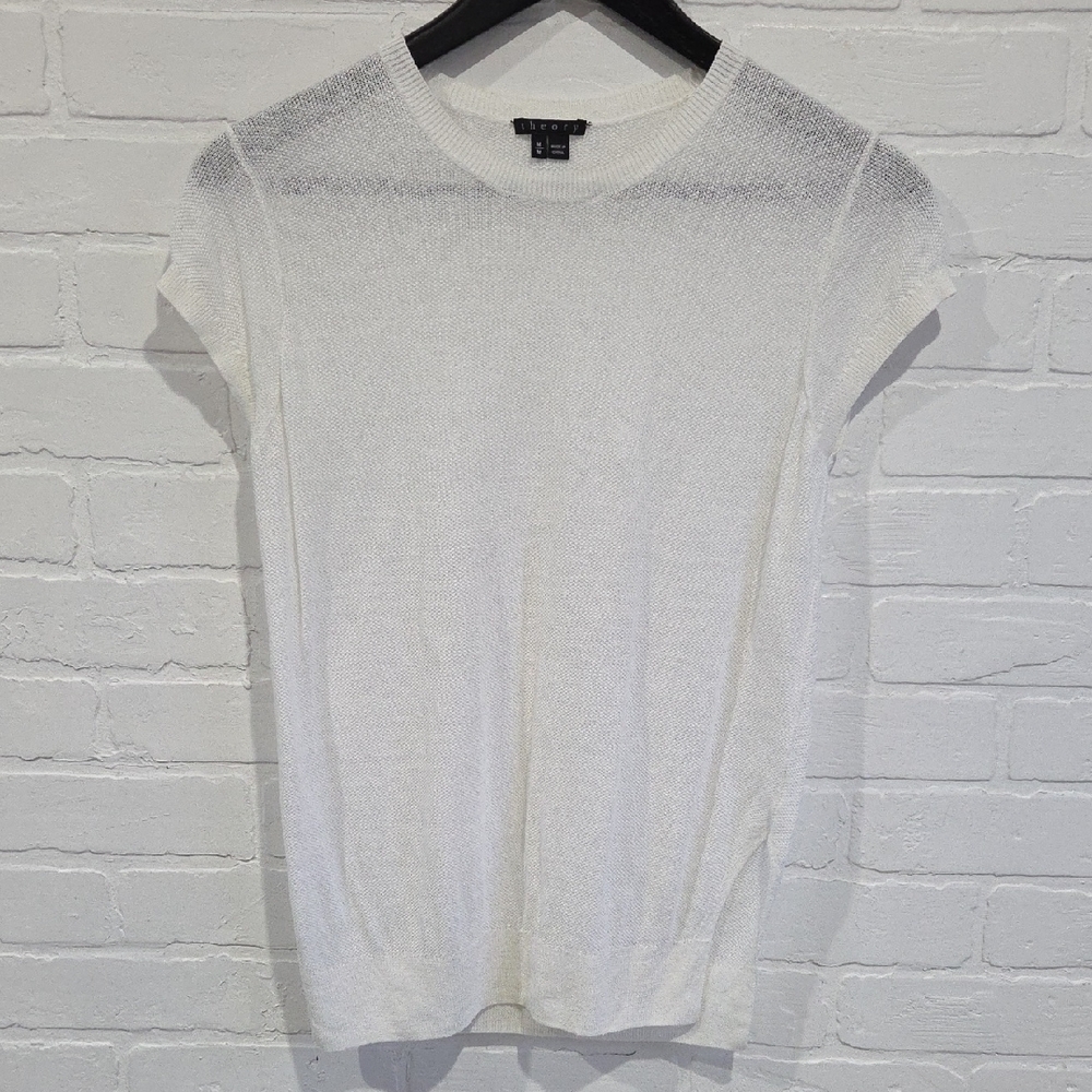 Theory Off-White Knit Sweater